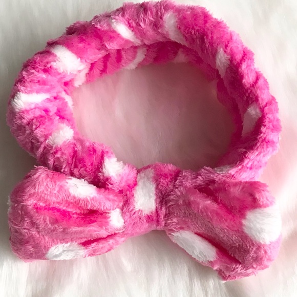๐New In Pack Polka Bow Hair Band Hair Tie Super Soft Stretchy Hairband - Picture 3 of 5
